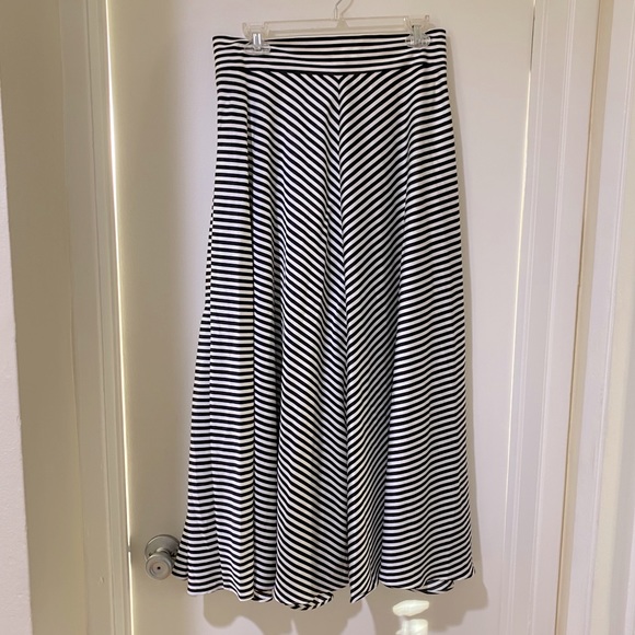 NWT banana republic stripe maxi skirt 8